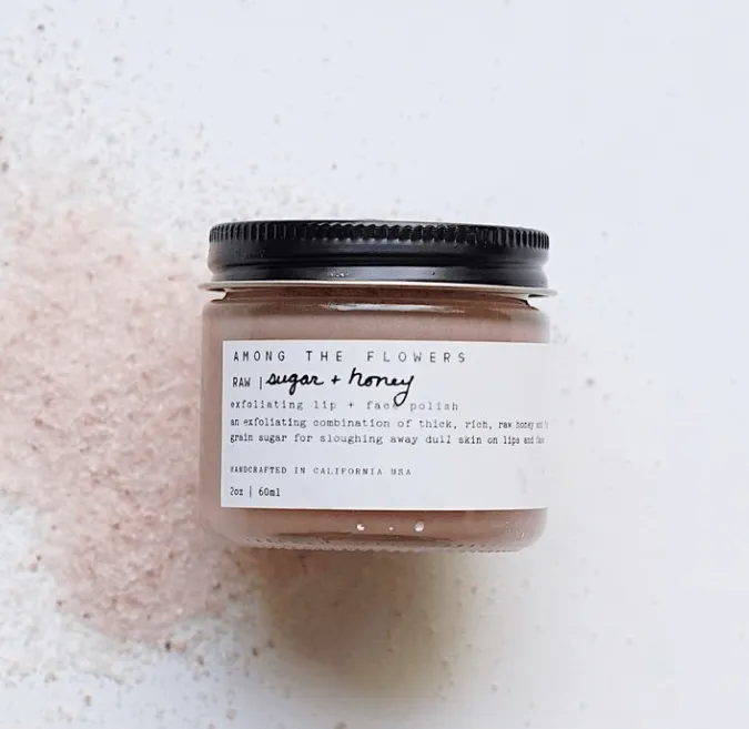 Raw Honey   Sugar Exfoliating Lip Face Polish