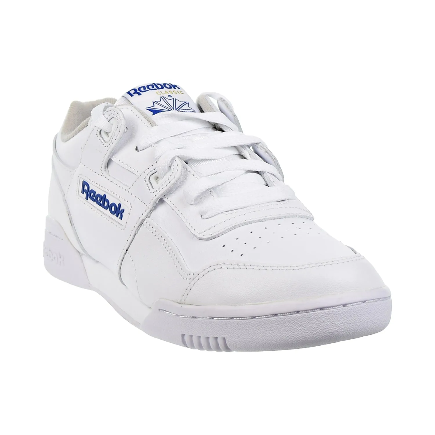 Reebok Workout Plus Mens Shoes White/Royal