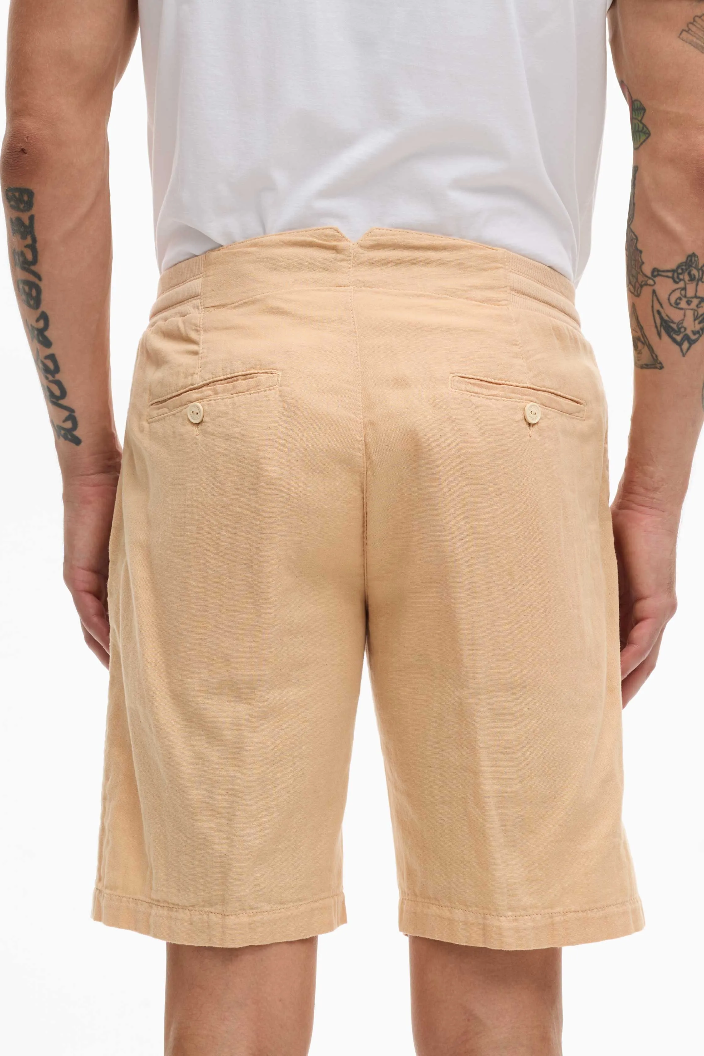 Short Relaxed Fit Garment Dyed for Man 008U 7500