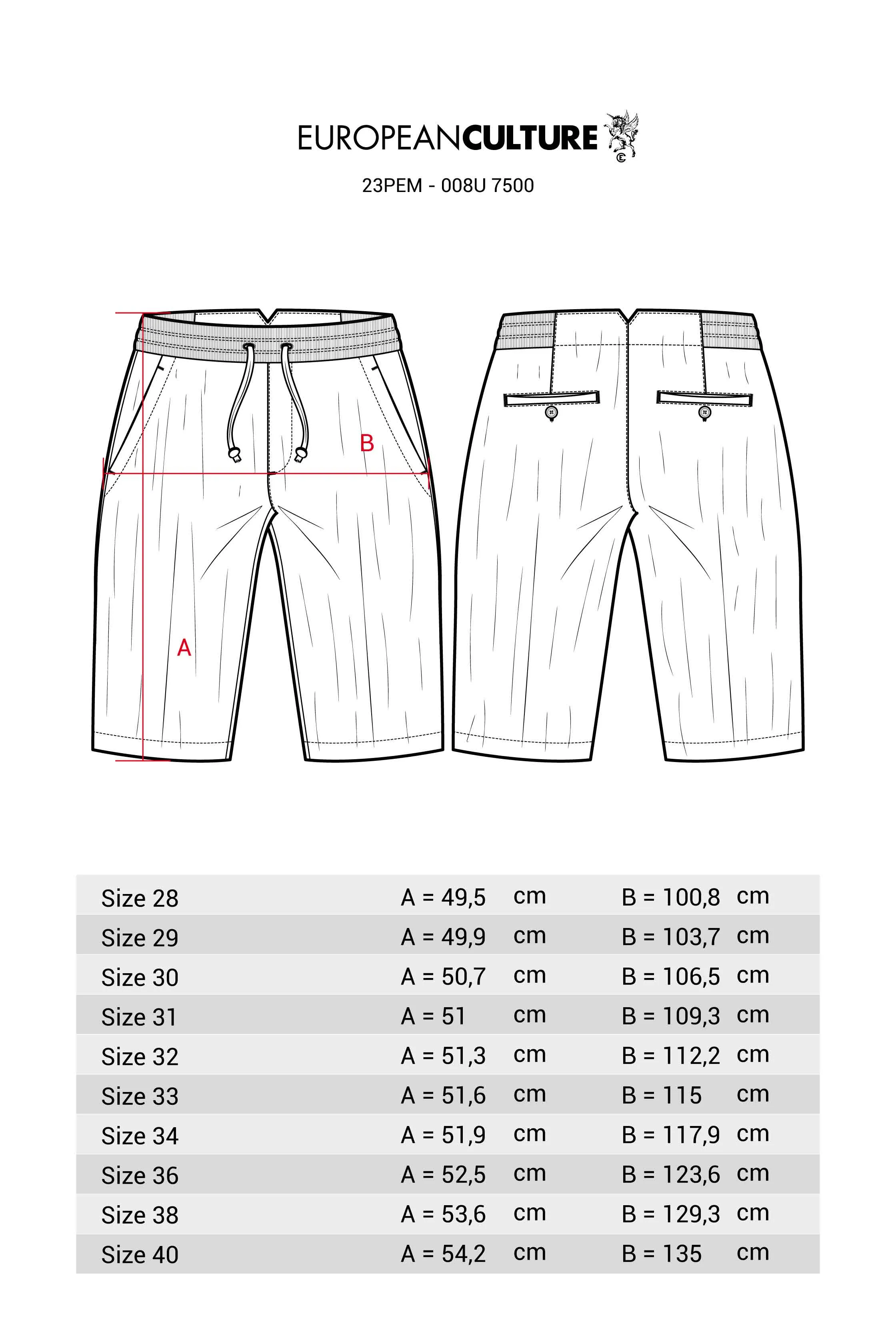 Short Relaxed Fit Garment Dyed for Man 008U 7500