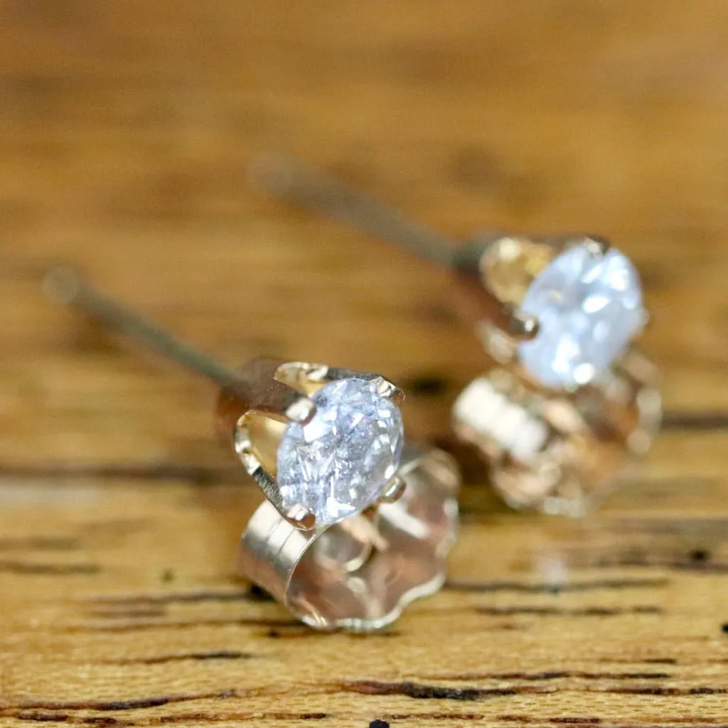 Sparkle 14k Gold and 0.25 Carat Diamond Studs