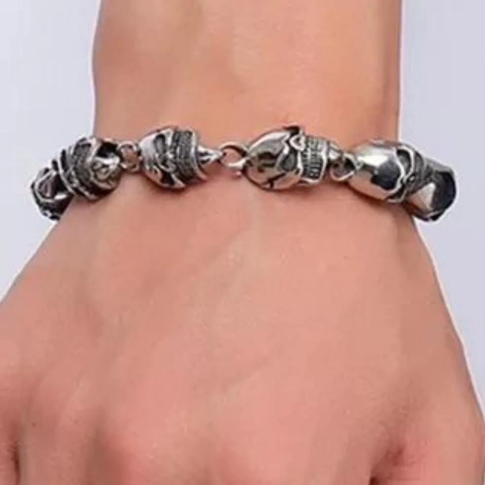 Stainless Steel Elegant Skull  Bracelet