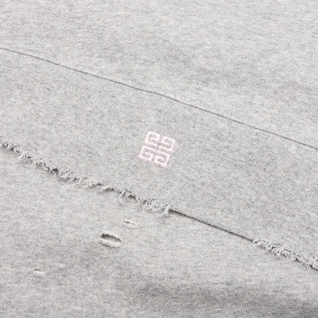 Studio Destroyed Hoodie - Heather Grey