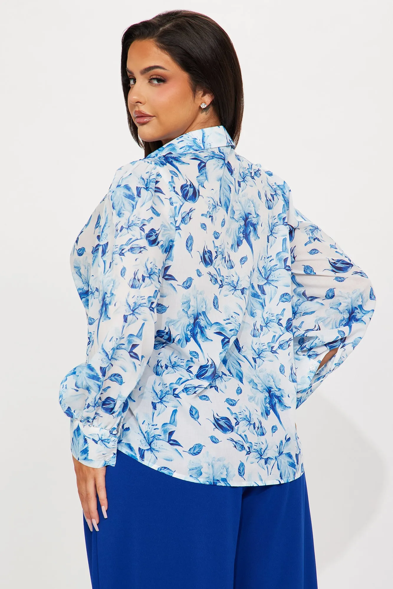 Summer Bloom Floral Shirt - Blue/combo