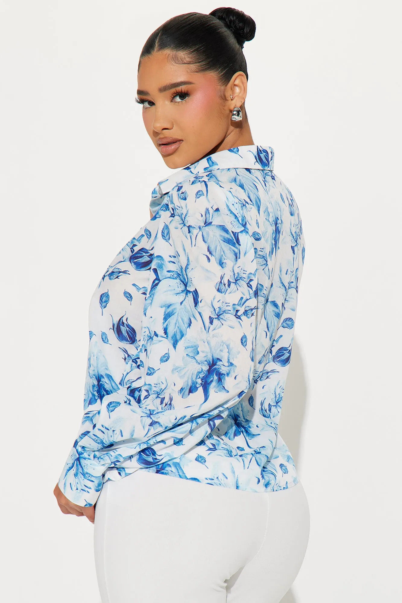 Summer Bloom Floral Shirt - Blue/combo