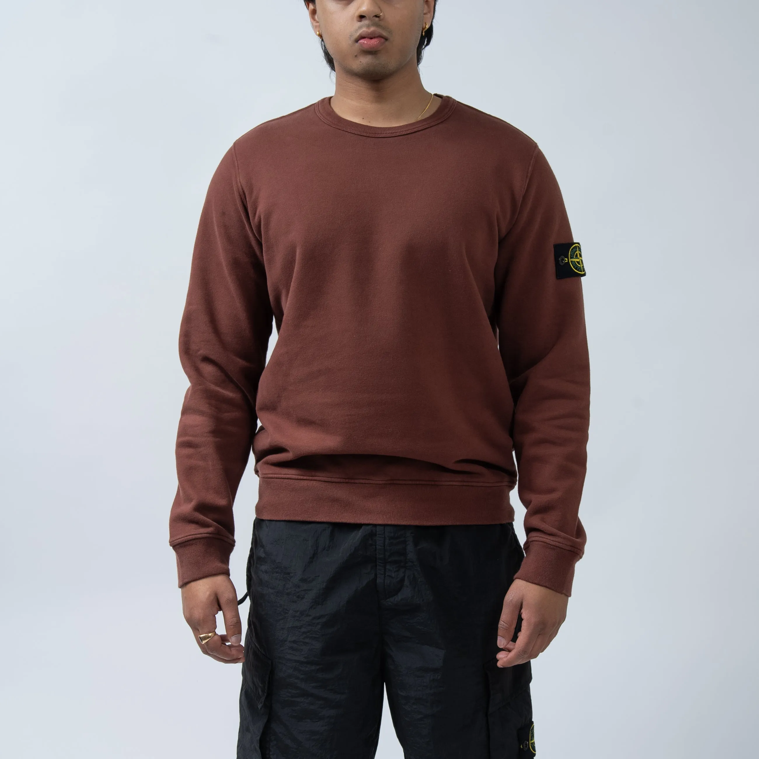 Sweatshirt Crew Brushed - Maroon 7779