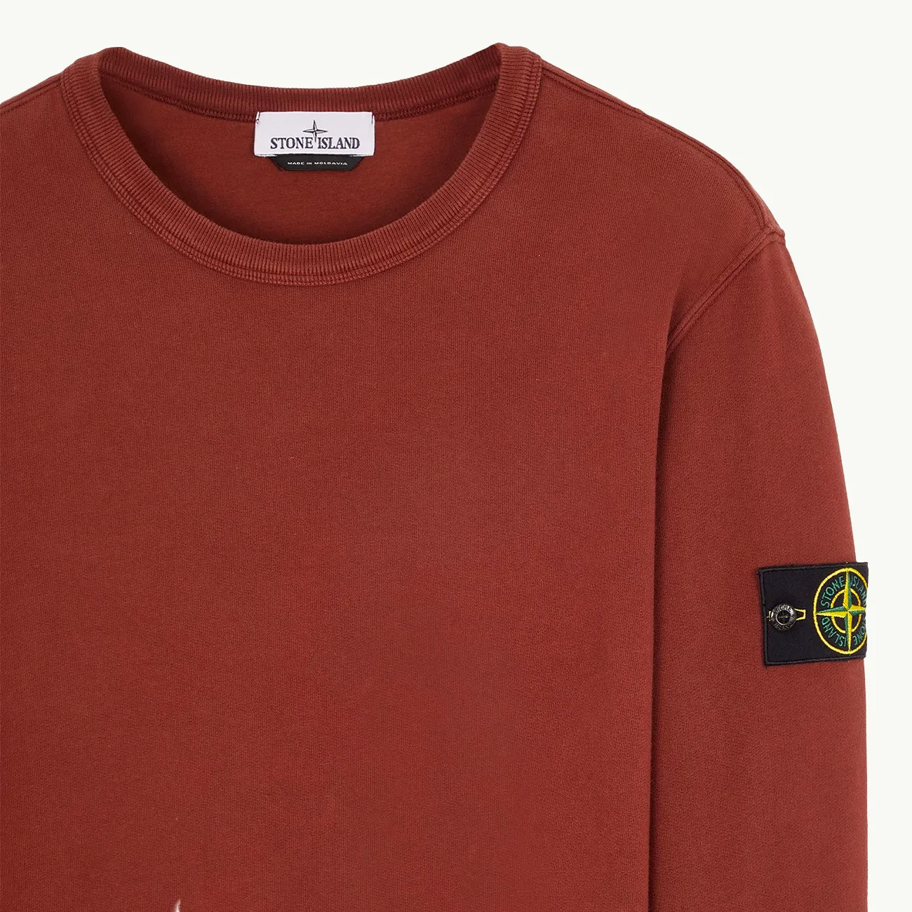 Sweatshirt Crew Brushed - Maroon 7779