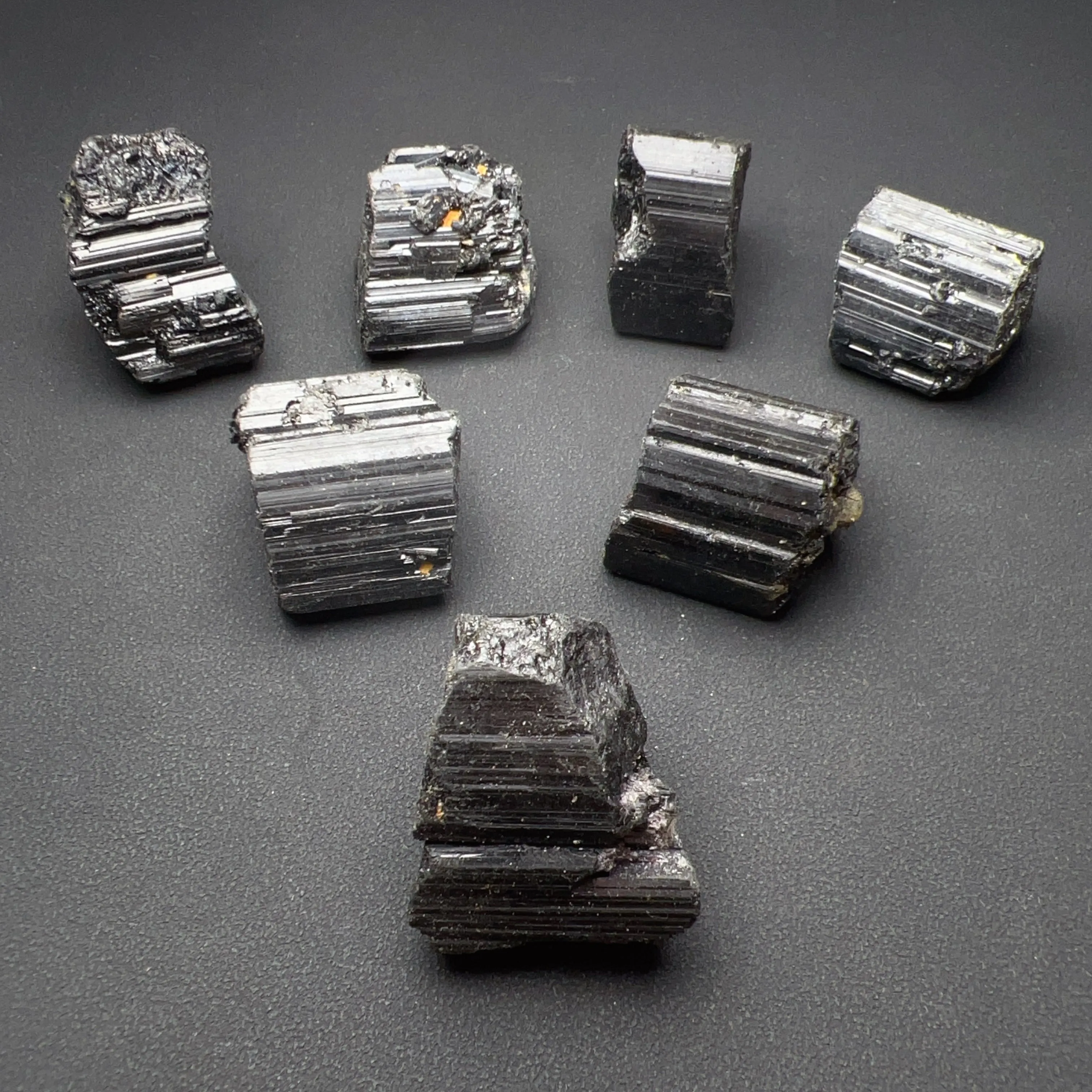 Top Grade Jet Black Tourmaline Raw Stone from Brazil | 1st Root Chakra Remove Negativity