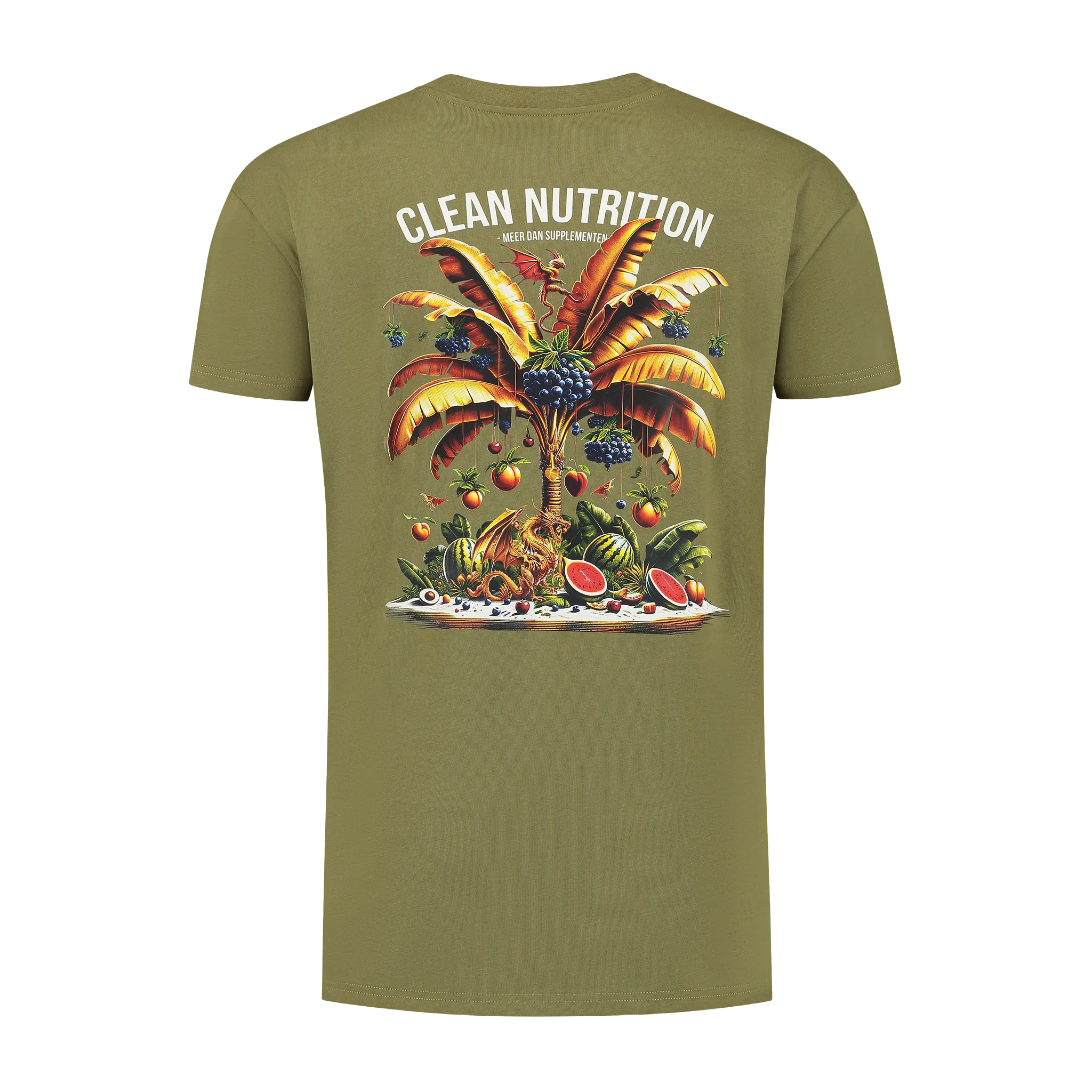 Tropical T-shirt - Khaki Groen