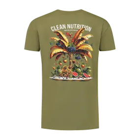 Tropical T-shirt - Khaki Groen