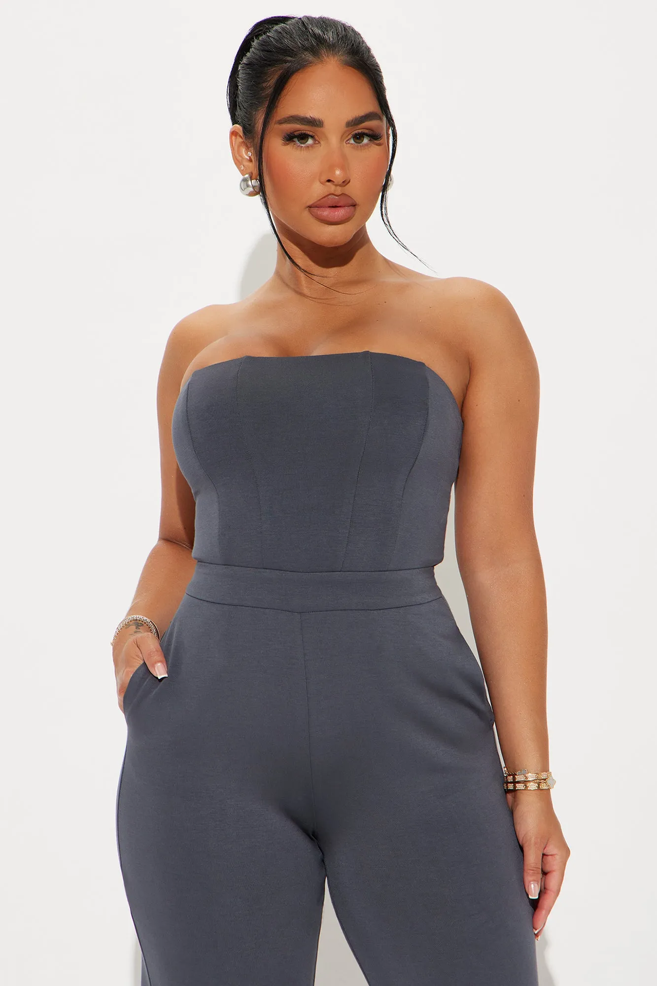 Weekend Attire Jumpsuit  - Charcoal