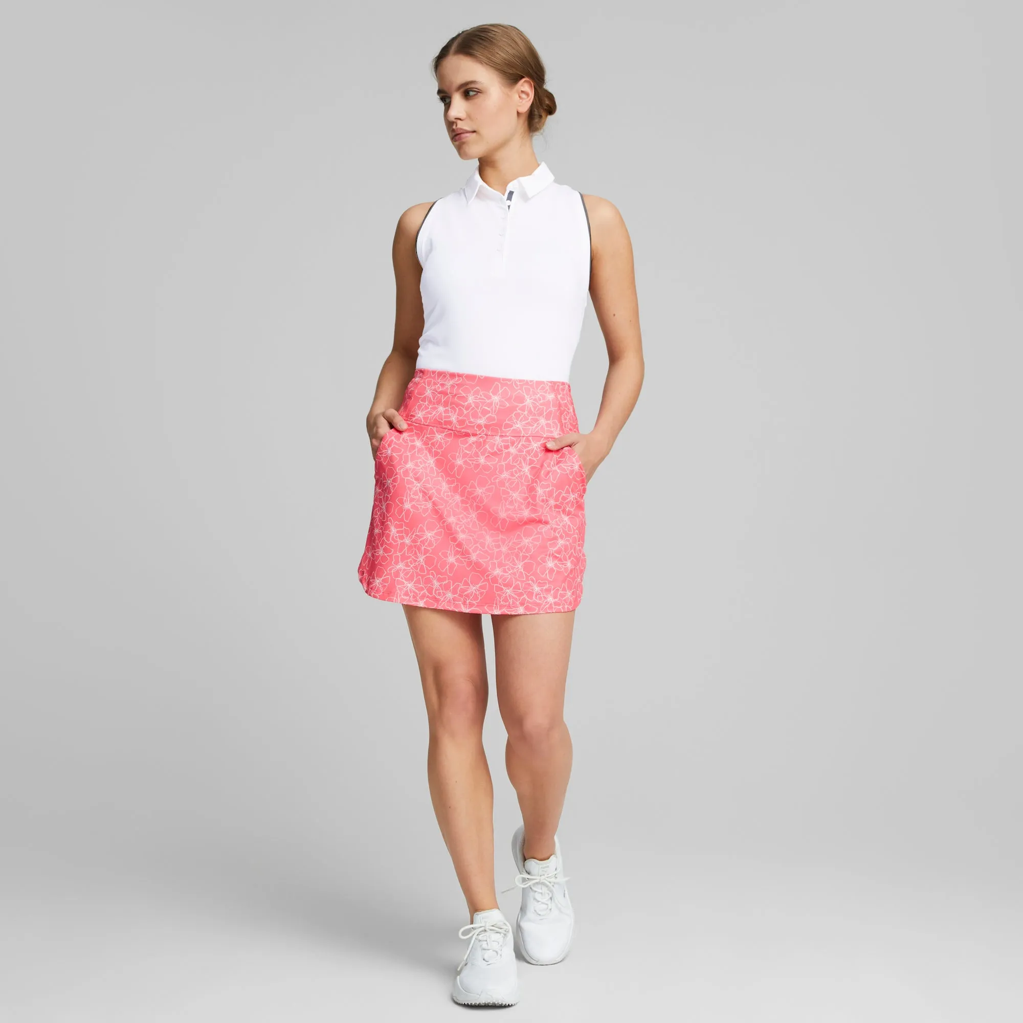 Women's PWRMESH Island Flower Golf Skirt